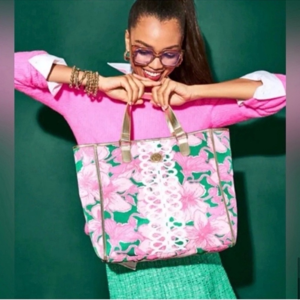 Lilly Pulitzer Tote Bag and Clutch Set NWT - Picture 3 of 13